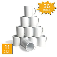 11OZ White Sublimation Coated Mugs X 36