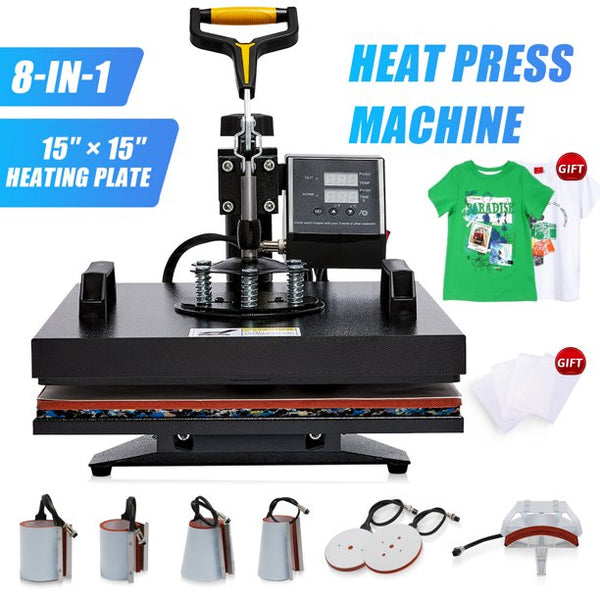 8 in 1 heat press printing machine