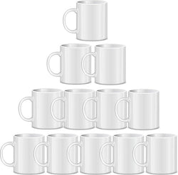 11OZ White Sublimation Coated Mugs X 12