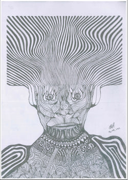 Hand Drawn Psychedelic Mask